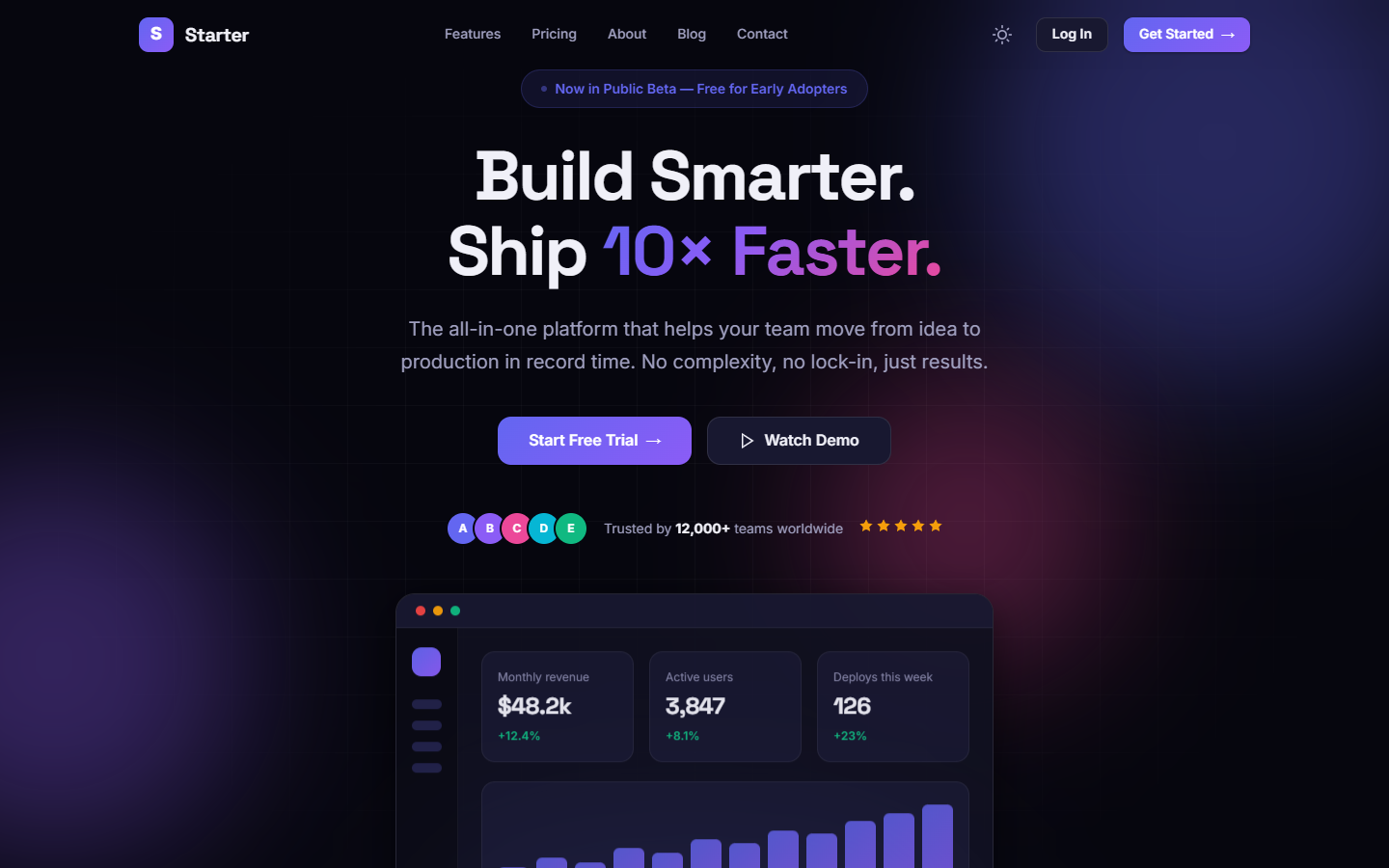 SaaS Landing Page Kit — HTML/CSS