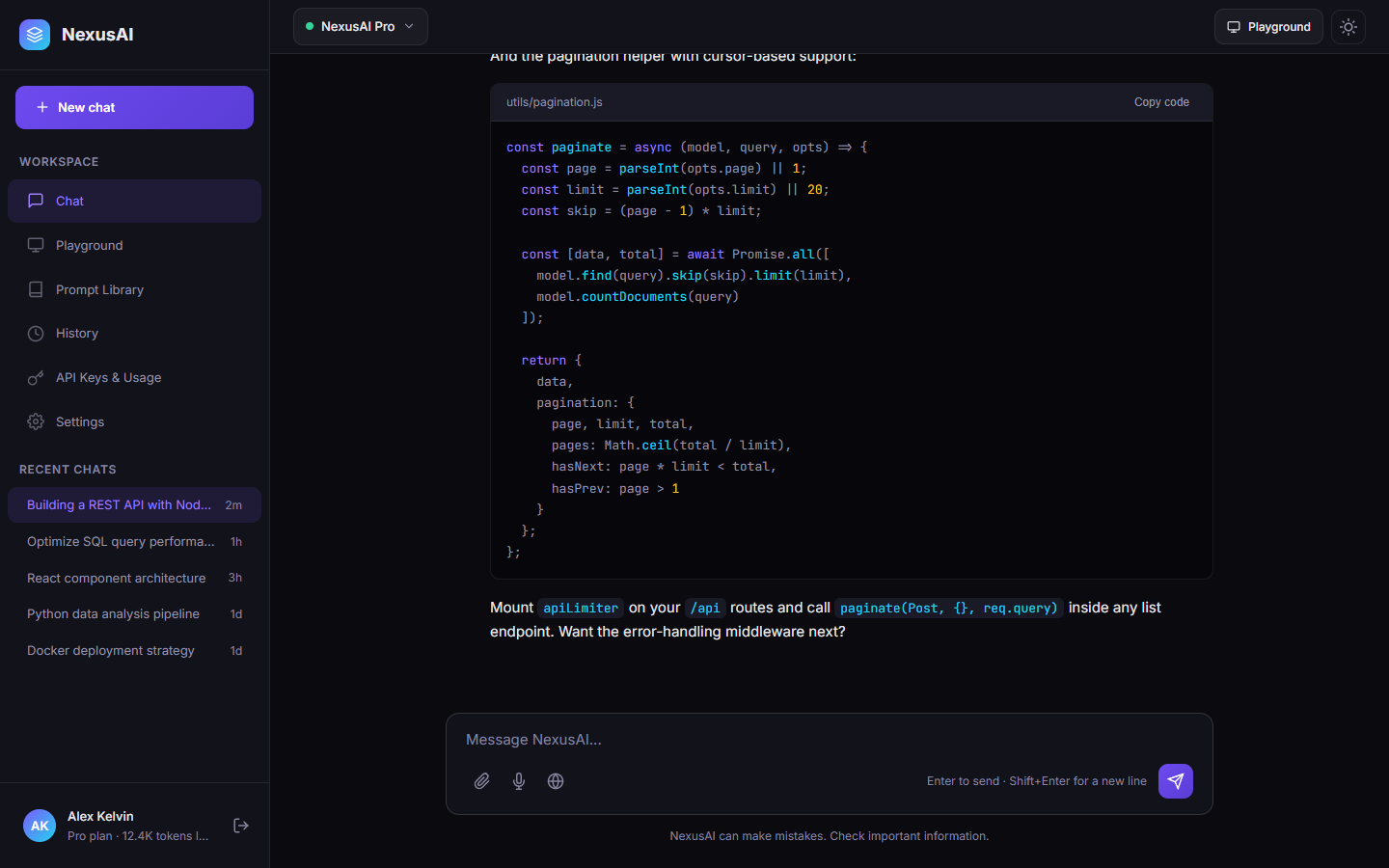 AI Tool Interface — HTML/CSS Kit